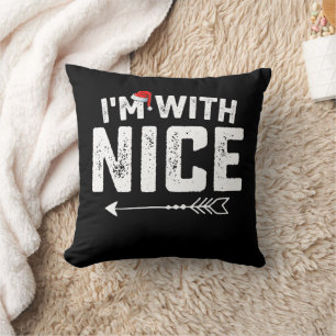 Cojín Decorativo Estoy con agradables parejas de Navidad con ropa a