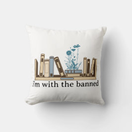 Cojín Decorativo Estoy con los libros prohibidos - Divertidos