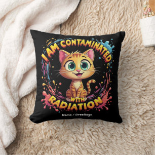 Cojín Decorativo Estoy contaminado con meme de gato japonés por rad