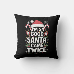 Cojín Decorativo Estoy Tan Bien Que Santa Vino Dos Veces Santa Navi