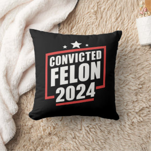 Cojín Decorativo Estoy votando al condenado Felon 2024 Trump