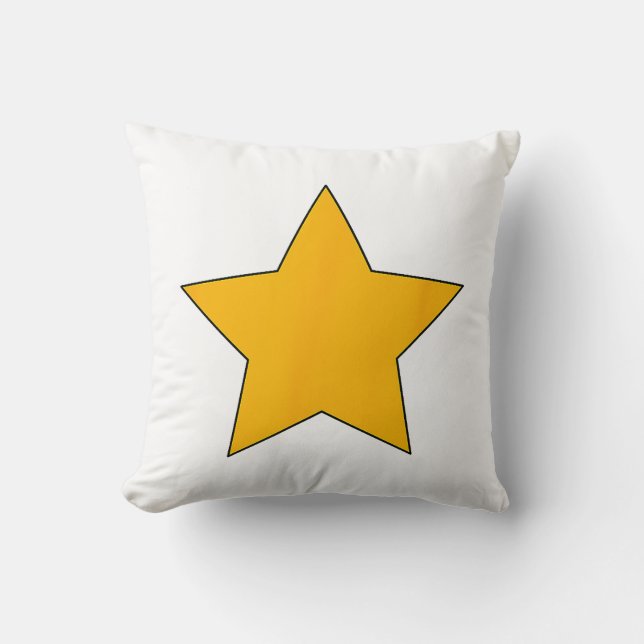 Cojín Decorativo Estrella amarilla (Anverso)