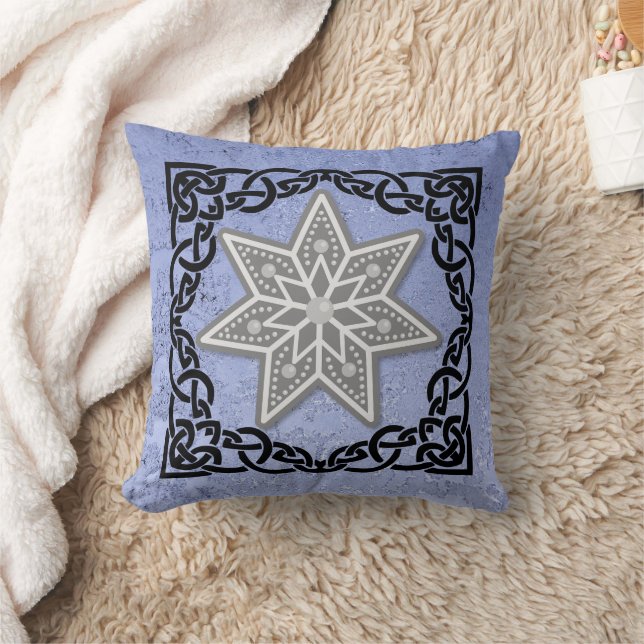 Cojín Decorativo Estrella con marco elegante (Manta)