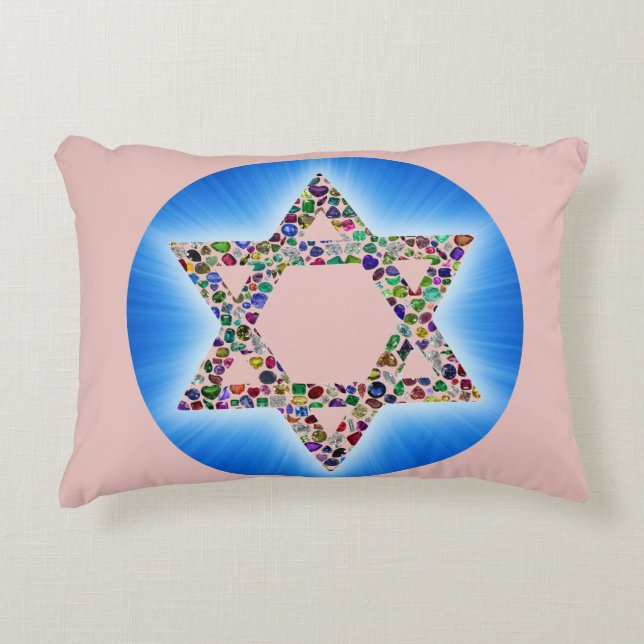 Cojín Decorativo Estrella de David (Anverso)