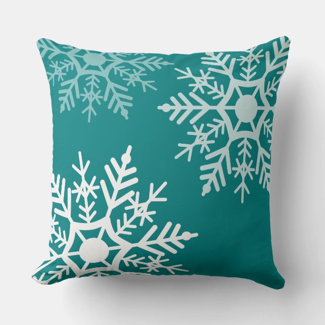 Cojín Decorativo Estrella de la Nieve - Navidades - Tira Cushion (Anverso)