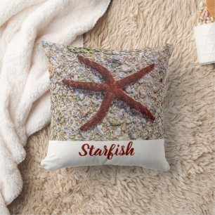 Cojín Decorativo Estrella de mar Océano Vintage Playa Retro Recuerd