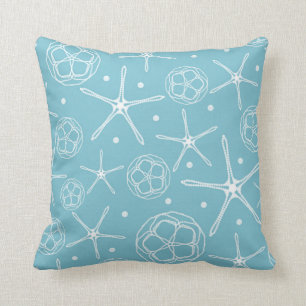Cojín Decorativo Estrella de mar perla blanca elegante con clase de