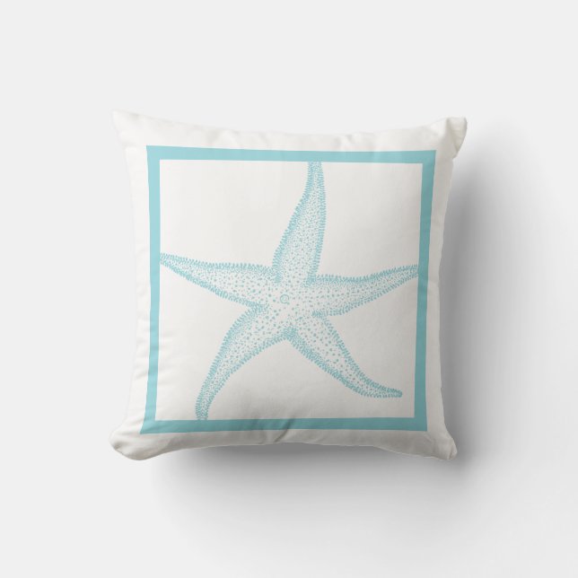 Cojín Decorativo estrella de mar PixDezines (Anverso)