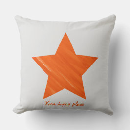 Cojín Decorativo Estrella de Naranja estética de Guay mínima para p