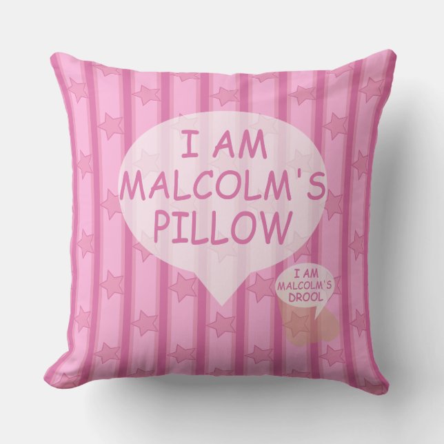 Cojín Decorativo Estrella de Personalizable divertida y brillante a (Anverso)