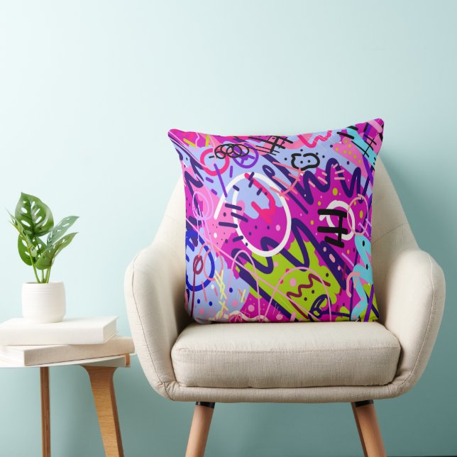 Cojín Decorativo Estrella de salida: arte abstracto (Silla)