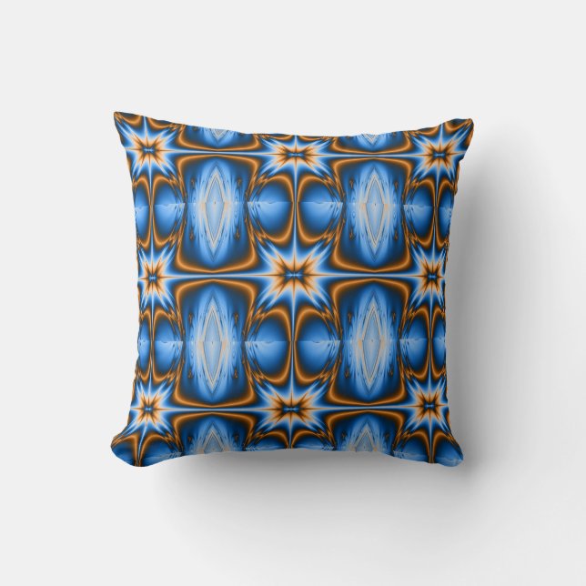 Cojín Decorativo Estrella fractal (Anverso)