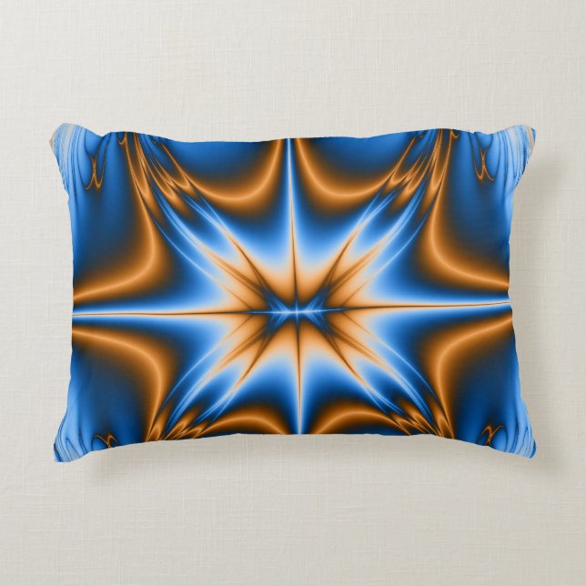 Cojín Decorativo Estrella Fractal (Anverso)