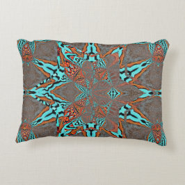 Cojín Decorativo Estrella fractal de la complejidad