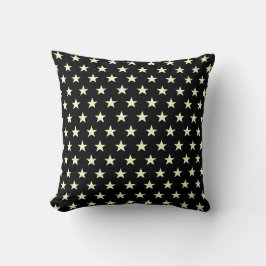 Cojín Decorativo Estrella negra y crema reversible
