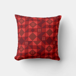 Cojín Decorativo Estrella nórdica roja brillante