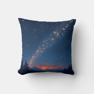 Cojín Decorativo estrellas brillantes y cielos fantásticos