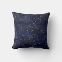 Estrellas Celestiales Azul y Dorado Acuarela Capri