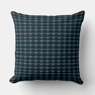 Cojín Decorativo Estrellas de arcoiris verdes azules, patrón Artdec