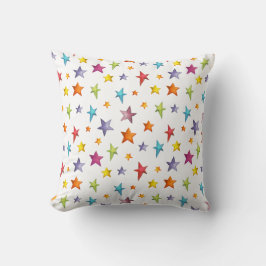 Cojín Decorativo Estrellas de color acuático