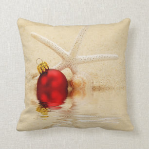 Cojín Decorativo Estrellas de mar de las Felices Navidad