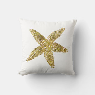 Cojín Decorativo Estrellas de mar del oro