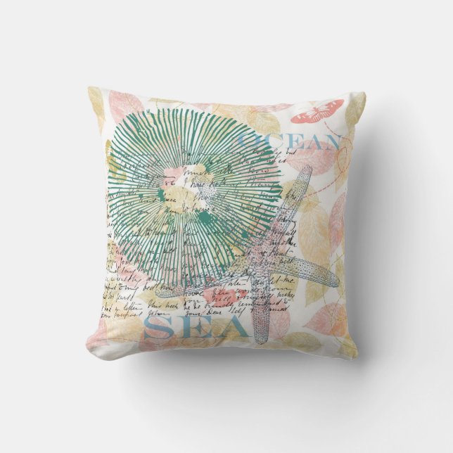 Cojín Decorativo Estrellas de mar inspiradas (Anverso)