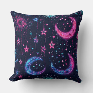 Cojín Decorativo Estrellas de neón
