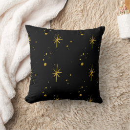 Cojín Decorativo Estrellas de oro reversibles