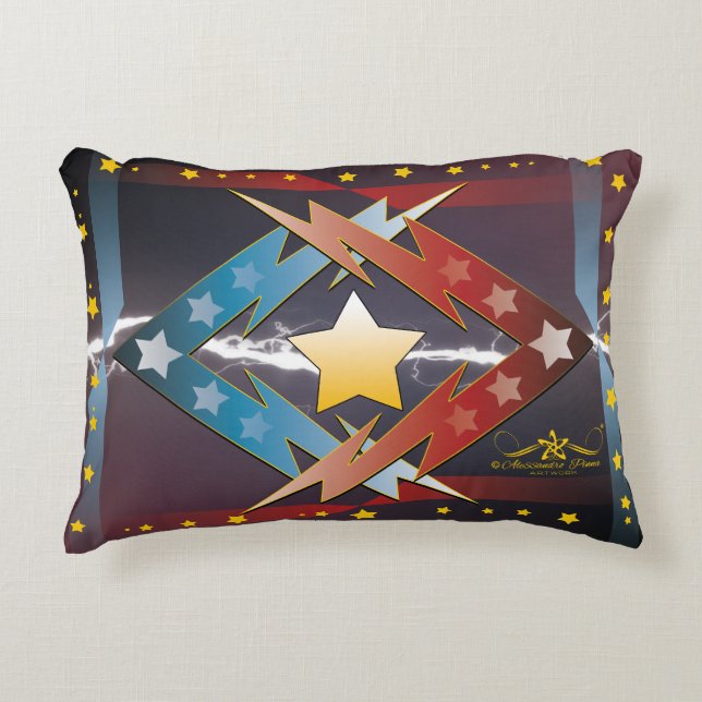 Cojín Decorativo Estrellas de trueno (Anverso)