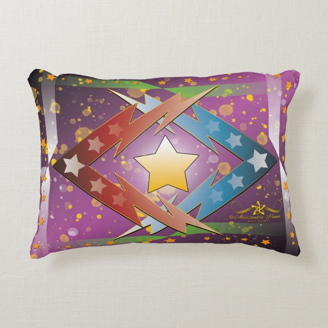 Cojín Decorativo Estrellas de trueno (Anverso)