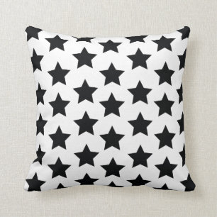 Cojín Decorativo Estrellas del negro, amortiguador elegante