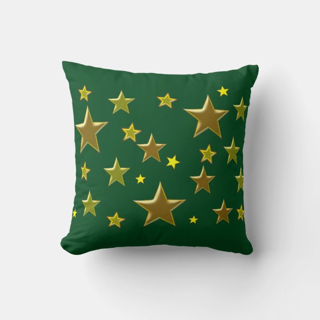 Cojín Decorativo estrellas doradas (Anverso)
