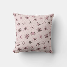Cojín Decorativo Estrellas Geo Rosa Bonito - patrón.