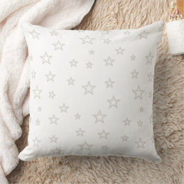 Cojín Decorativo Estrellas navidades en blanco