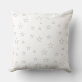Cojín Decorativo Estrellas navidades en blanco