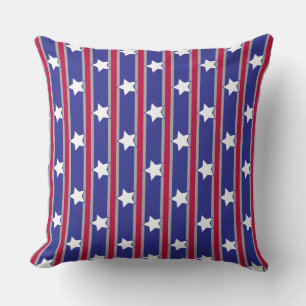 Cojín Decorativo Estrellas patrióticas divertidas y divertidas