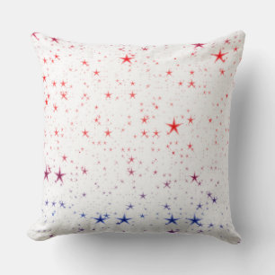 Cojín Decorativo Estrellas roja, blanca y azul