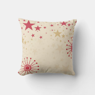 Cojín Decorativo Estrellas rojas y satélites Cushion / píldora de