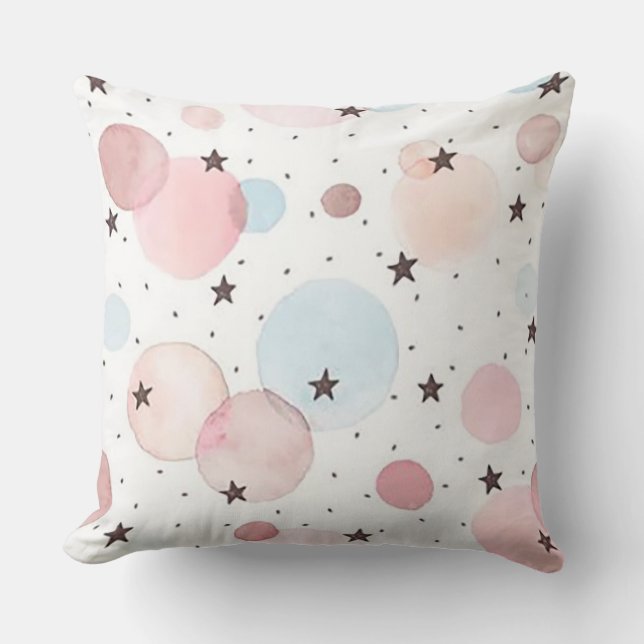 Cojín Decorativo Estrellas y círculos (Anverso)