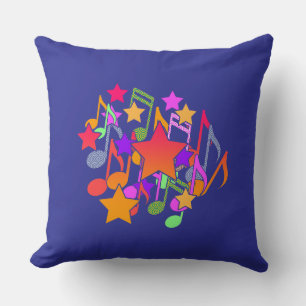 Cojín Decorativo Estrellas y Música