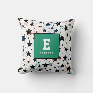 Cojín Decorativo estrellas y patrón de astronomía de la diversión e