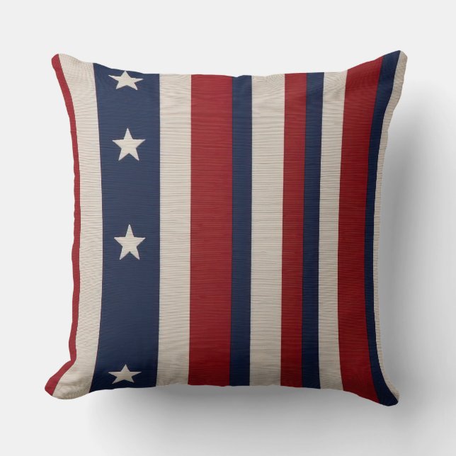 Cojín Decorativo Estrellas y rayas (Anverso)