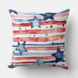 Cojín Decorativo Estrellas y rayas desgastadas