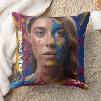 Cojín Decorativo Estrés de la Madre con Autismo