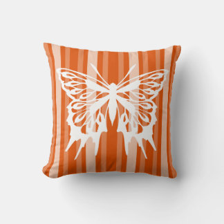 Cojín Decorativo Estripa victoriana de Persimmon con mariposa