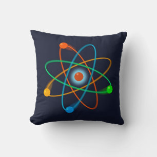 Cojín Decorativo Estructura Atómica  Ciencia