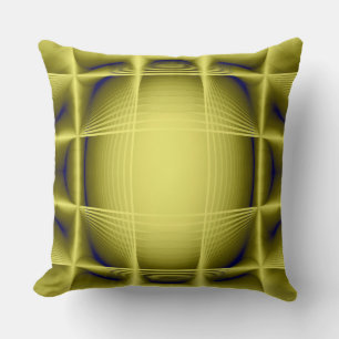 Cojín Decorativo Estructura geométrica amarilla