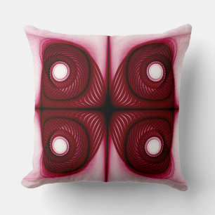 Cojín Decorativo Estructura geométrica roja moderna