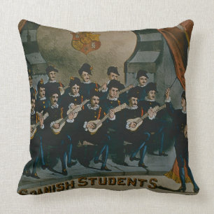 Cojín Decorativo "Estudiantes españoles, universidad de Madrid"
